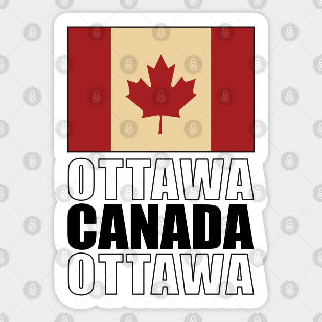 Flag of Canada Sticker by KewaleeTee